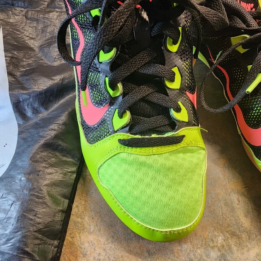 Nike Zoom Rival MD Mens Size 11 Track Field Racing Green Volt + Inserts